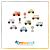 Brinquedo de Madeira - Conjunto Carrinhos e Placas de Trânsito (Novo) - TOOKY TOY - Imagem 2
