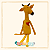 Bichinho de Pano - GIRAFA GILDA em Plush - Imagem 3