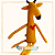 Bichinho de Pano - GIRAFA GILDA em Plush - Imagem 2
