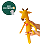 Bichinho de Pano - GIRAFA GILDA em Plush - Imagem 1