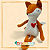 Bichinho de Pano - RAPOSA AMORA em Plush - Imagem 3