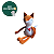 Bichinho de Pano - RAPOSA AMORA em Plush - Imagem 1