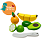 Brinquedo de Madeira Comidinha - KIT ABACATE, BANANA, LARANJA E LIMÃO - NEWART TOYS - Imagem 1