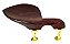 Queixeira Modelo Guarneri de Rosewood, Ferragem Modelo Hill Dourada, para Violino - Imagem 1