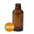 Frasco de Vidro Âmbar - 30ml - Imagem 1