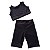 Conjunto Infantil e Juvenil para treino short e top preto - Imagem 6