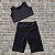 Conjunto Infantil e Juvenil para treino short e top preto - Imagem 5