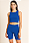 Conjunto Infantil e Juvenil para treino short e top Azul - Imagem 1