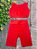 Conjunto Ginástica Infantil e Juvenil Vermelho - Imagem 2