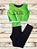 Conjunto de Academia Infantil/Juvenil Calça Mini Diva Verde - Imagem 2