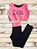 Conjunto de Academia Infantil/Juvenil Calça Mini Diva Rosa - Imagem 2