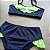 Biquíni Menina Azul Marinho com Babado Verde Neon - Imagem 4