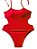 Maiô Infantil e Juvenil com amarração Vermelho - Imagem 4
