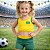 Conjunto Infantil Brasil Copa do Mundo Suplex Premium - Imagem 1