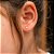 BRINCO MINI FLOR DIAMANTES OURO BRANCO - Imagem 3