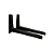 Suporte 450mm para Ar Condicionado Split 7-12.000 Btus - Preto - Joinsul - Imagem 1