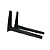 Suporte 500mm para Ar Condicionado Split 7-12.000 Btus - Preto - Joinsul - Imagem 1