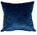 Capa de almofada drapeada suede azul marinho - Imagem 1
