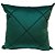 capa de almofada drapeada suede verde esmeralda - Imagem 1