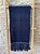 Manta decorativa Chenille 1,20 x1,80 azul marinho - Imagem 3