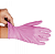 Luva Nitrílica Powder Free Rosa M - cx 100 Descarpack - Imagem 2