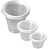 POTE RETANGULAR 2000 ML NATURAL-  JPROLAB - Imagem 2