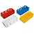 SUPORTE PARA TUBO CAP 40 PCS 21 X 21 MM AZUL-  JPROLAB - Imagem 1