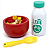Brinquedo Infantil Madeira Comidinhas Kit Cereais 33 peças new art - Imagem 1