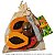 Kit 03 frutinhas madeira Kiwi Mamão Melancia + Faca New art - Imagem 2