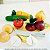 Kit 7 Legumes madeira com Corte + Faca + Tabua comida newart - Imagem 6