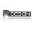 Emblema Traseiro Rdesign Azul & Preto Linha Volvo - Imagem 1