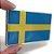 Emblema Bandeira da Suécia 8 CM X 5 CM Sweden - Imagem 6