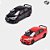 Miniatura Honda Civic Type R 2007 Preto ou Vermelho 1/64 Die Cast Team 7cm - Imagem 1