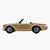 Miniatura Mercedes-Benz 230 SL 1963 Dourado Matchbox 1/64 JBP22 - Imagem 9