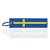 Chaveiro Sweden Bandeira Sueca Tecido 13cm - Imagem 1