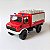 Miniatura Mercedes Unimog U1300L Caminhão de Bombeiros Masdi Diecast 1/64 9CM - Imagem 12