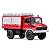 Miniatura Mercedes Unimog U1300L Caminhão de Bombeiros Masdi Diecast 1/64 9CM - Imagem 4