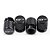 Kit 4 Bicos Tampa Válvula Pneu Preto para Peugeot GT -Modelo 3- - Imagem 1