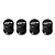 Kit 4 Bicos Tampa Válvula Pneu Preto para Peugeot GT -Modelo 3- - Imagem 2