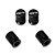 Kit 4 Bicos Tampa Válvula Pneu Preto para Peugeot GT -Modelo 3- - Imagem 3