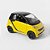 Miniatura SMART Fortwo 2010 Amarelo Xcartoys 1/64 4CM - Imagem 14