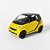 Miniatura SMART Fortwo 2010 Amarelo Xcartoys 1/64 4CM - Imagem 3
