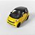 Miniatura SMART Fortwo 2010 Amarelo Xcartoys 1/64 4CM - Imagem 6