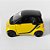 Miniatura SMART Fortwo 2010 Amarelo Xcartoys 1/64 4CM - Imagem 7