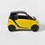 Miniatura SMART Fortwo 2010 Amarelo Xcartoys 1/64 4CM - Imagem 9