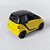 Miniatura SMART Fortwo 2010 Amarelo Xcartoys 1/64 4CM - Imagem 11