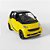 Miniatura SMART Fortwo 2010 Amarelo Xcartoys 1/64 4CM - Imagem 12