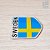 Emblema Bandeira da Suécia SWEDEN 5 CM X 5 CM - Imagem 8