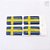 Kit 4 Mini Adesivos Bandeira da Suécia 1,9 CM X 1,1 CM Modelo 1 - Imagem 1