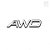 Emblema Traseiro AWD de Metal Cromado para Volvo - Imagem 1